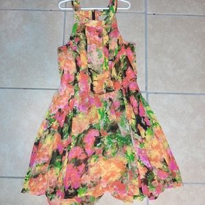 Floral Cage Back Strappy Dress Gianni Bini